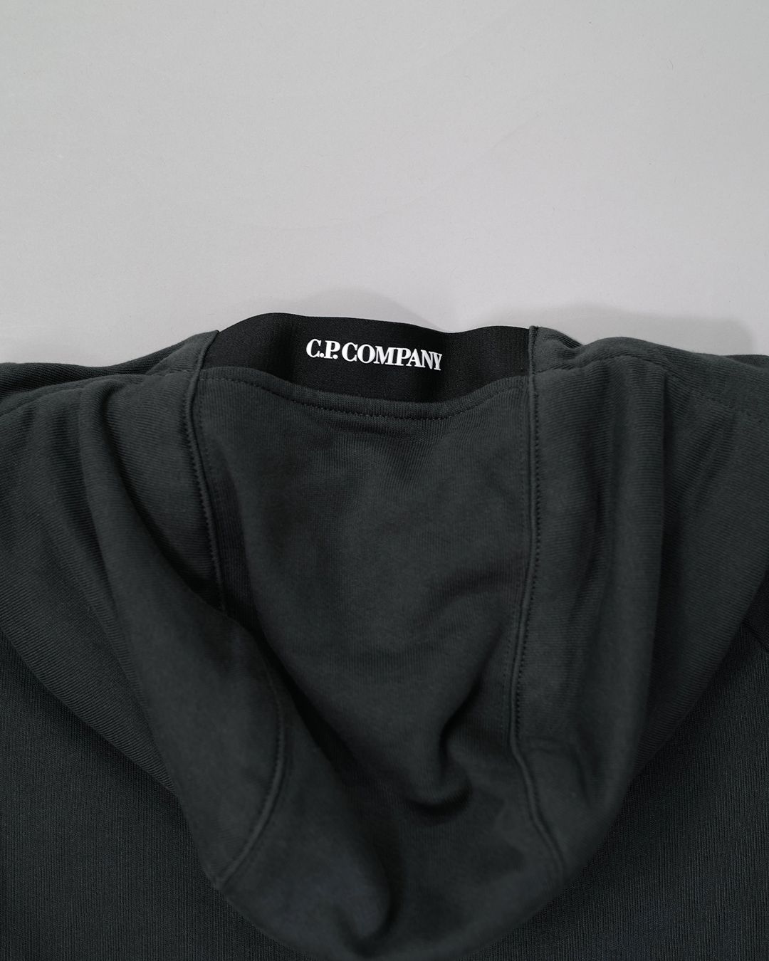 Diagonal Raised Fleece Goggle Zip Sweatshirt RAVEN