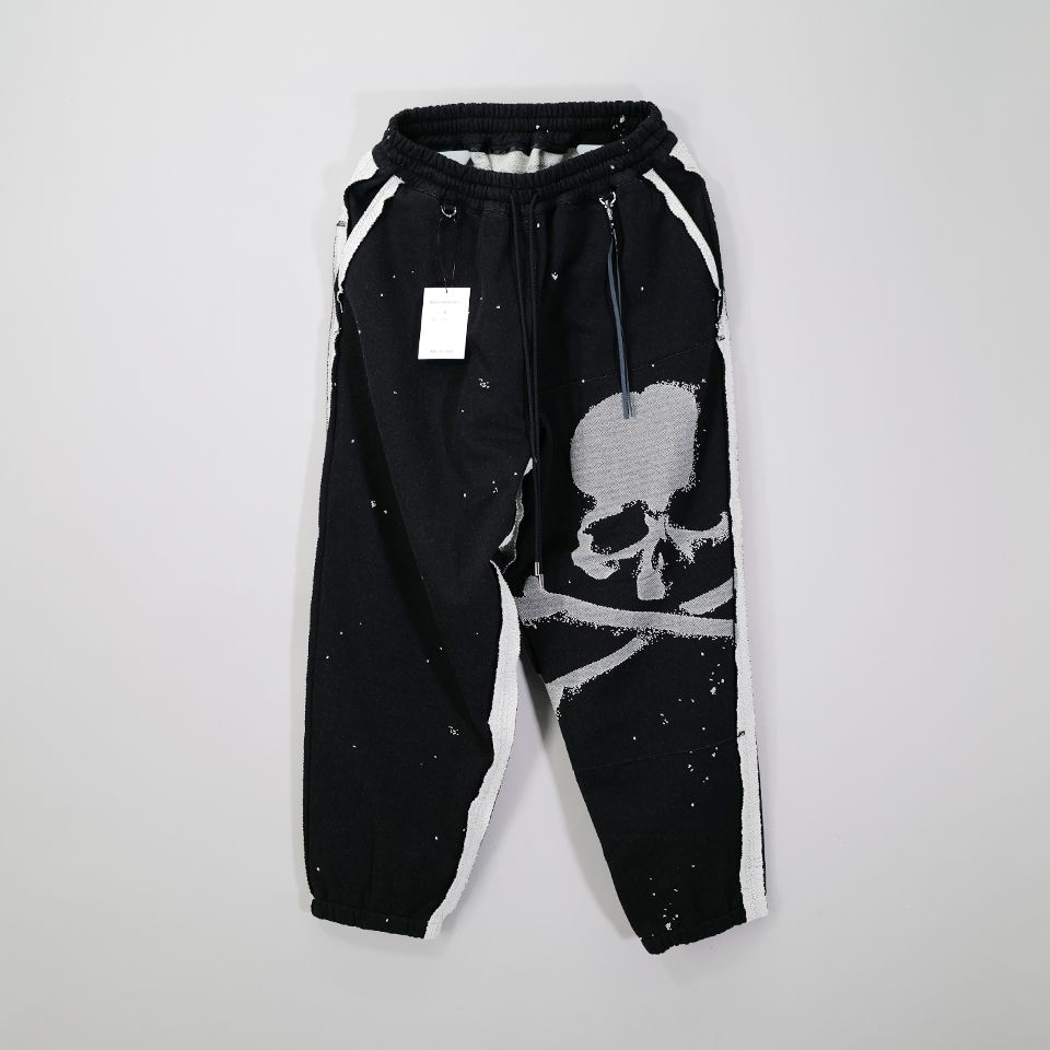 【MASTERMIND WORLD】 CUT-OFF SWEATPANTS  BLACK