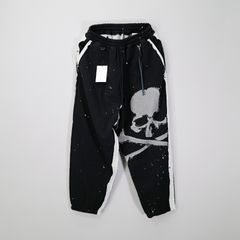 【MASTERMIND WORLD】 CUT-OFF SWEATPANTS  BLACK