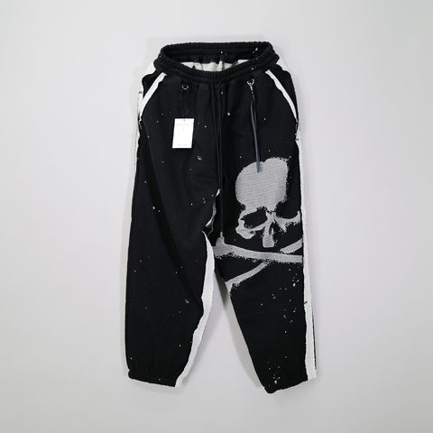 【MASTERMIND WORLD】 CUT-OFF SWEATPANTS  BLACK