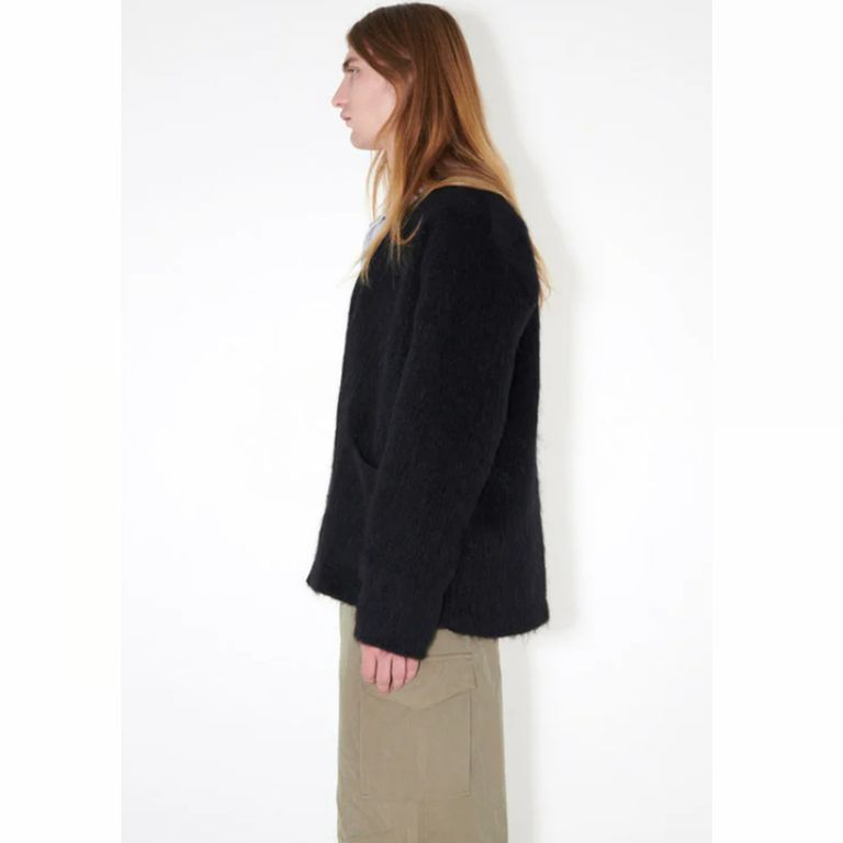 OUR LEGACY - CARDIGAN BLACK MOHAIR. | River