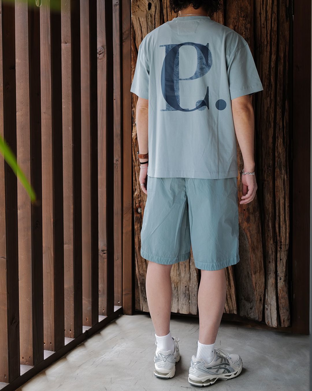 30/1 JERSEY SHORT SLEEVE LOGO T-SHIRT [BLUE]