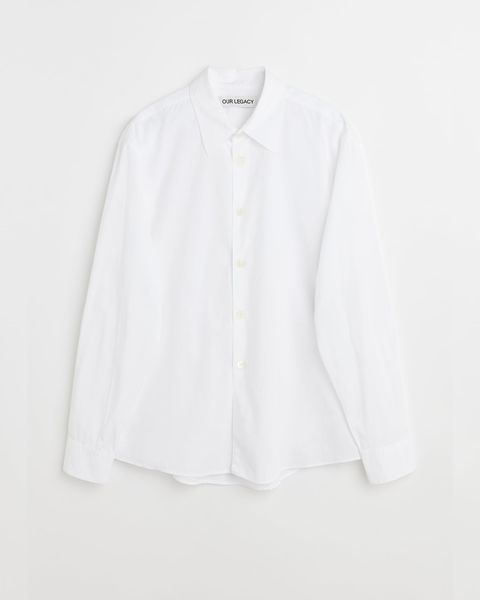 BEYOND SHIRT  White Liquid Poplin