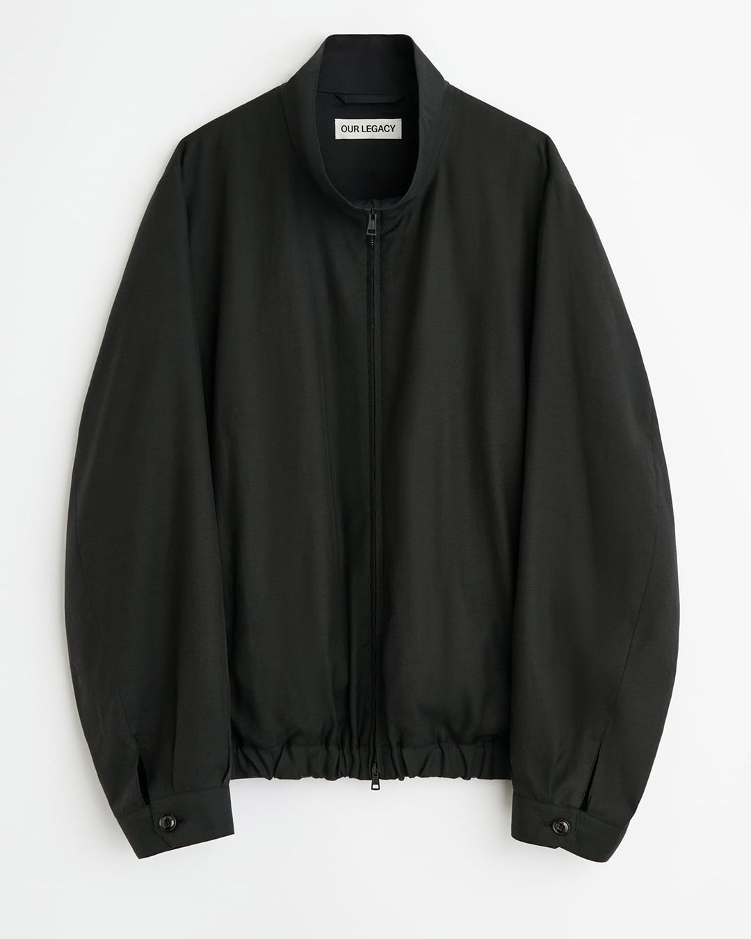CASINO JACKET  Still Black Calm Cupro Cotton