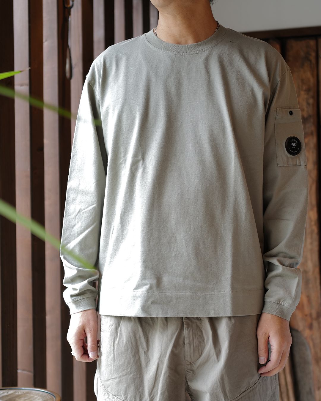 30/2 Mercerized Jersey Twisted Long Sleeve Lens T-Shirt FALLEN ROC.