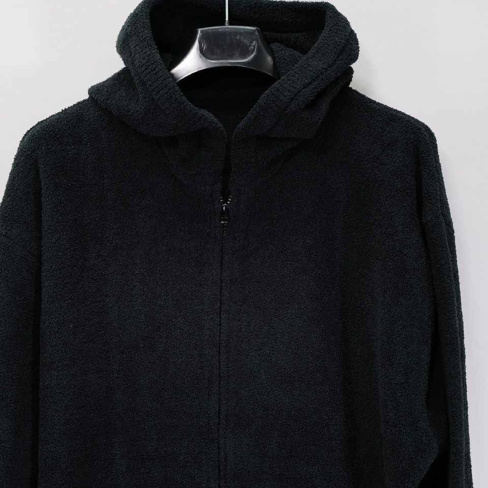 【MASTERMIND WORLD】 LOUNGE FULL-ZIP HOODIE BLACK x CHARCOAL