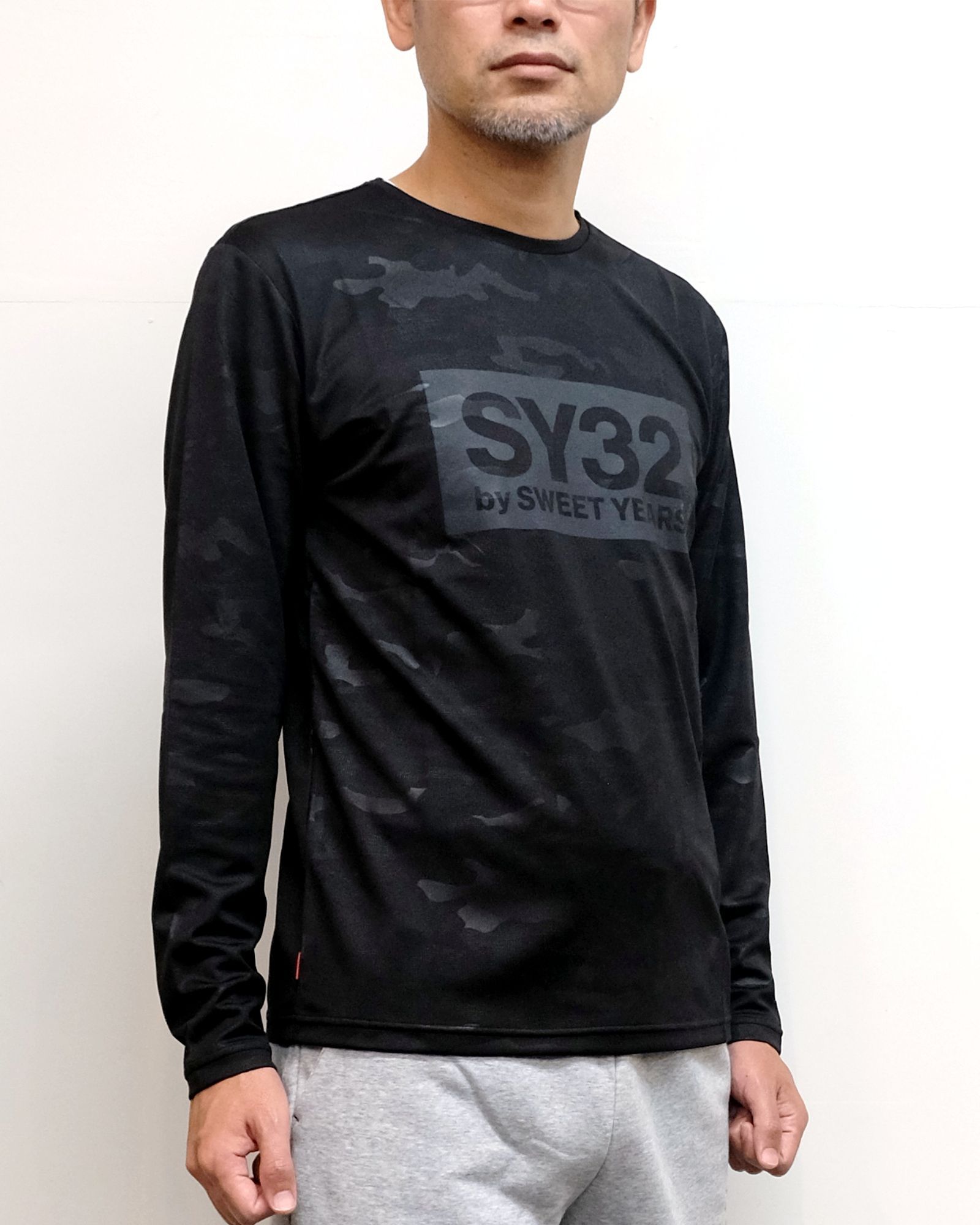 SY32 by SWEET YEARS - 【M 残り1】エンボスカモ ボックスロゴ 長袖TEE 