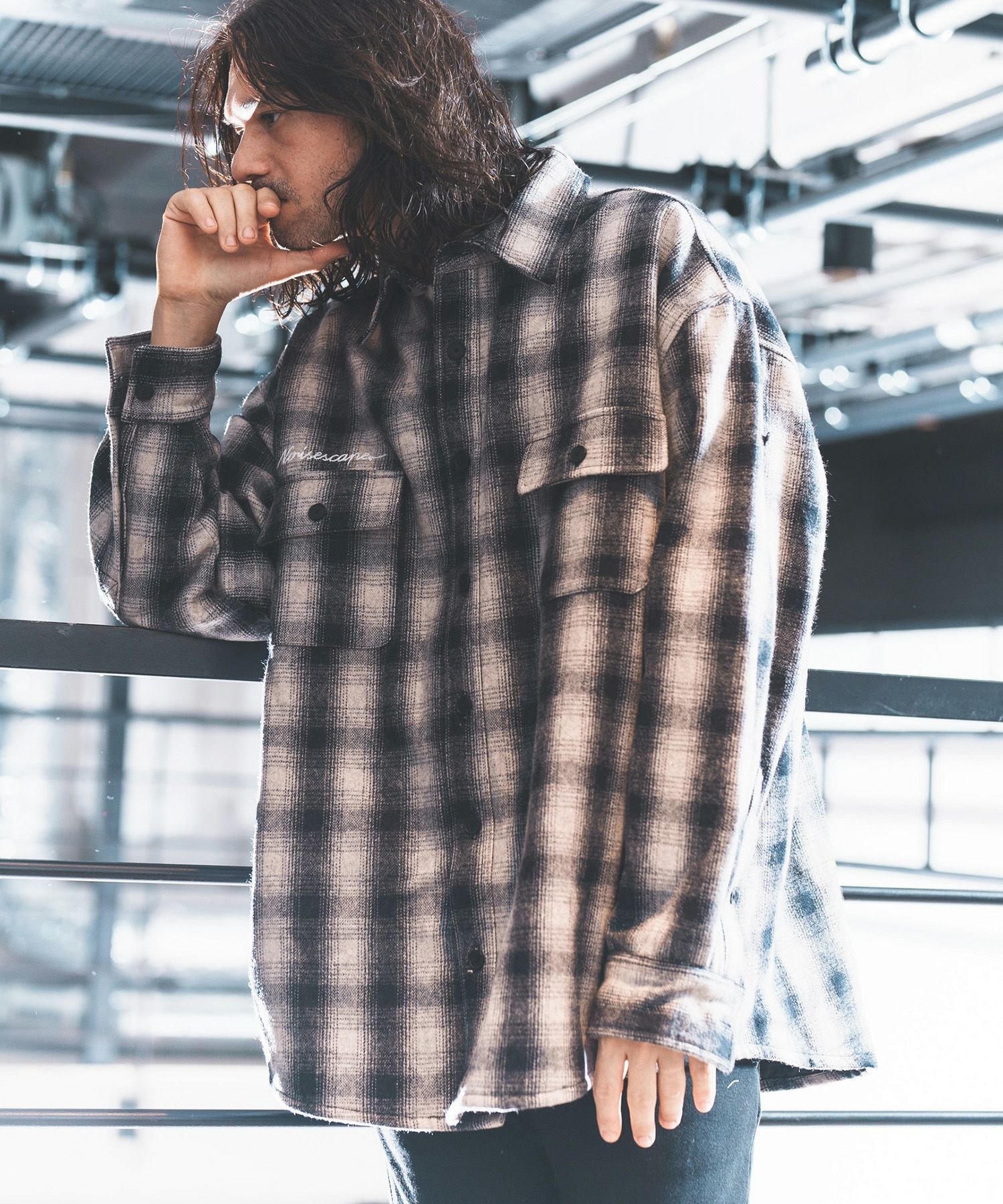 NOISESCAPE Plaid CPOデザインジャケット
