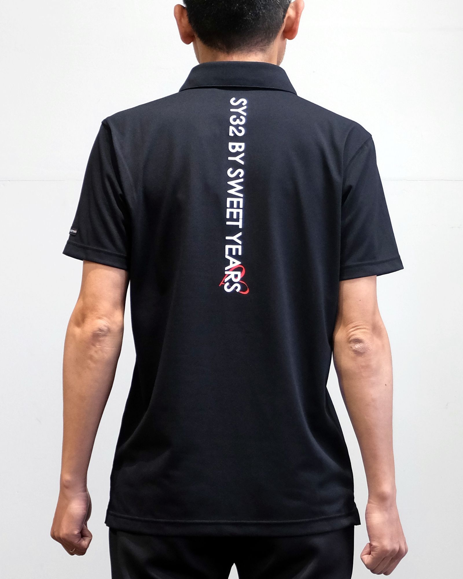 【M 残り1】【即日発送可】【GOLF】スキッパー ロゴシャツ (BLACK) SYG-2225 - M
