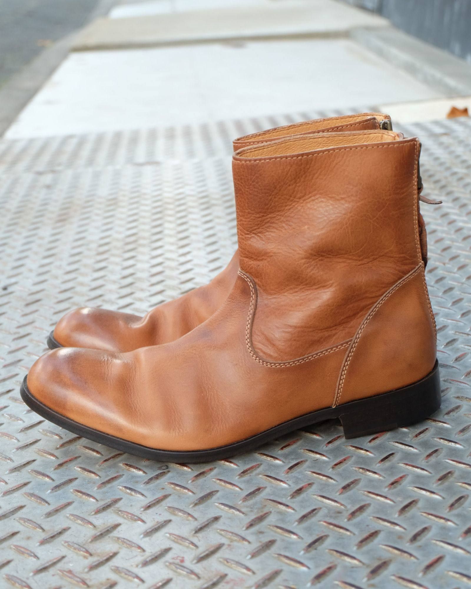 PADRONE - 【Size42 残り1】 バックジップブーツ EDWARD (D.BROWN
