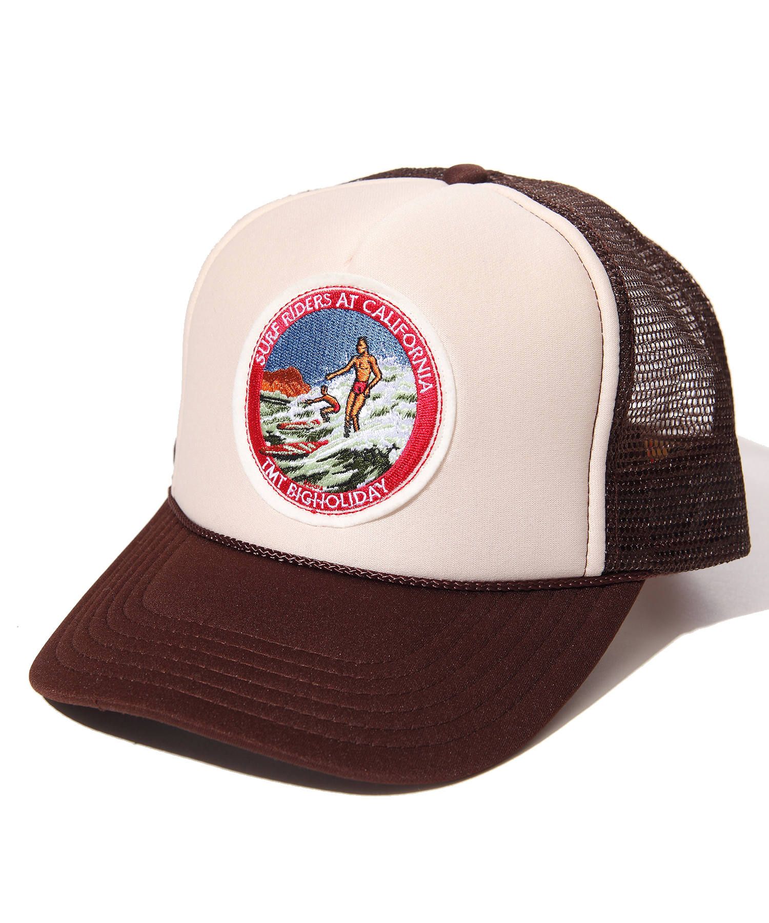 Tmt カルフォルニア サーフライダー メッシュキャップ California Surfriders Mesh Cap Brown S19sp01 Rosso