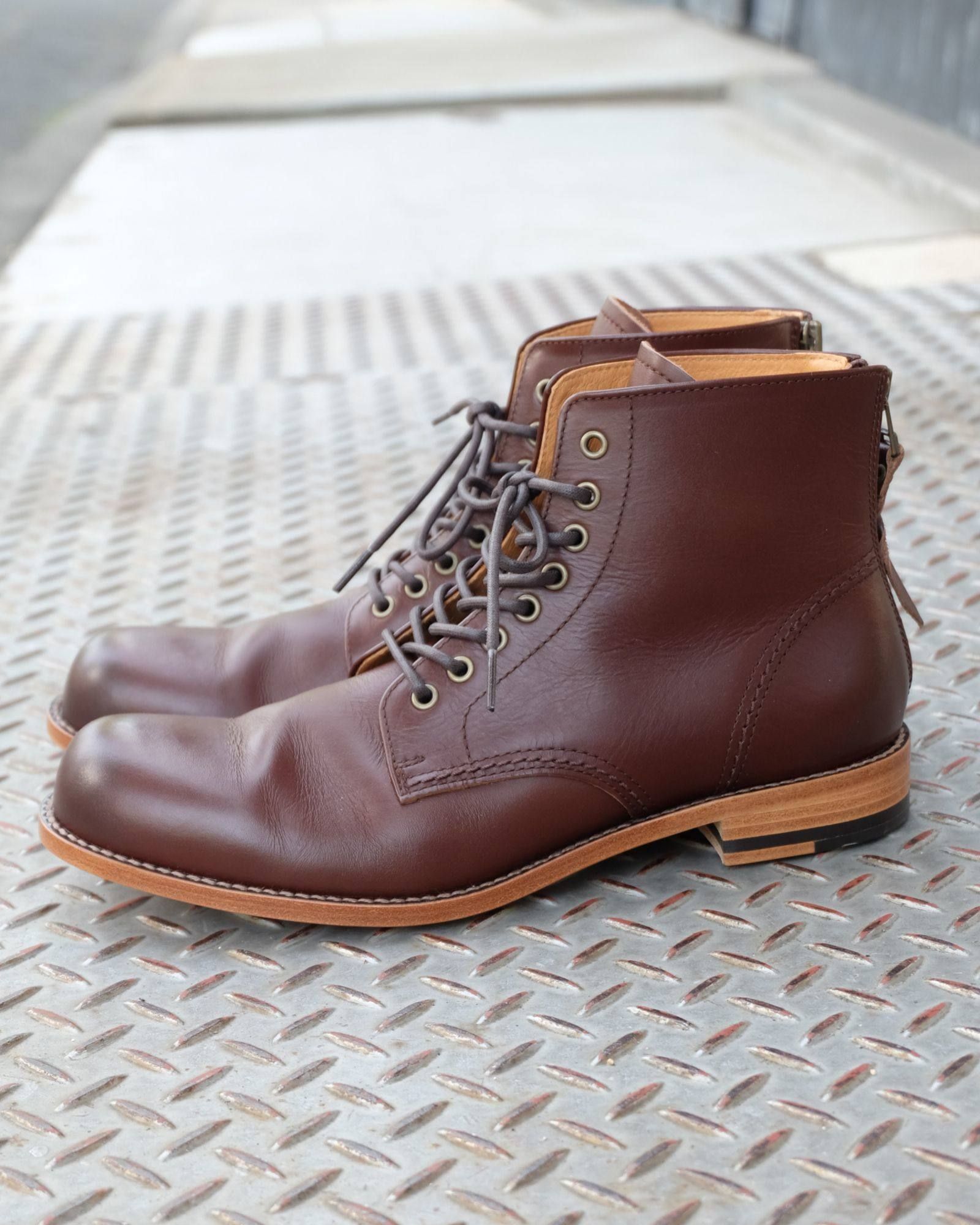 PADRONE - 【Size42 残り1】 レースアップバックジップブーツ ANTONIOⅡ (D.BROWN) PU8054-1102-12A |  ROSSO