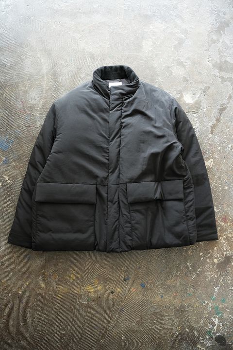 【25AW】シンサレートスタンドカラーブルゾン(BLACK)