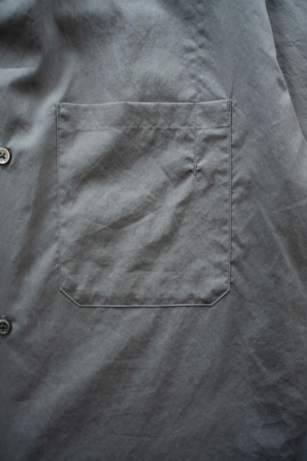 【26SS】コットンブロード半袖シャツ(GREY)