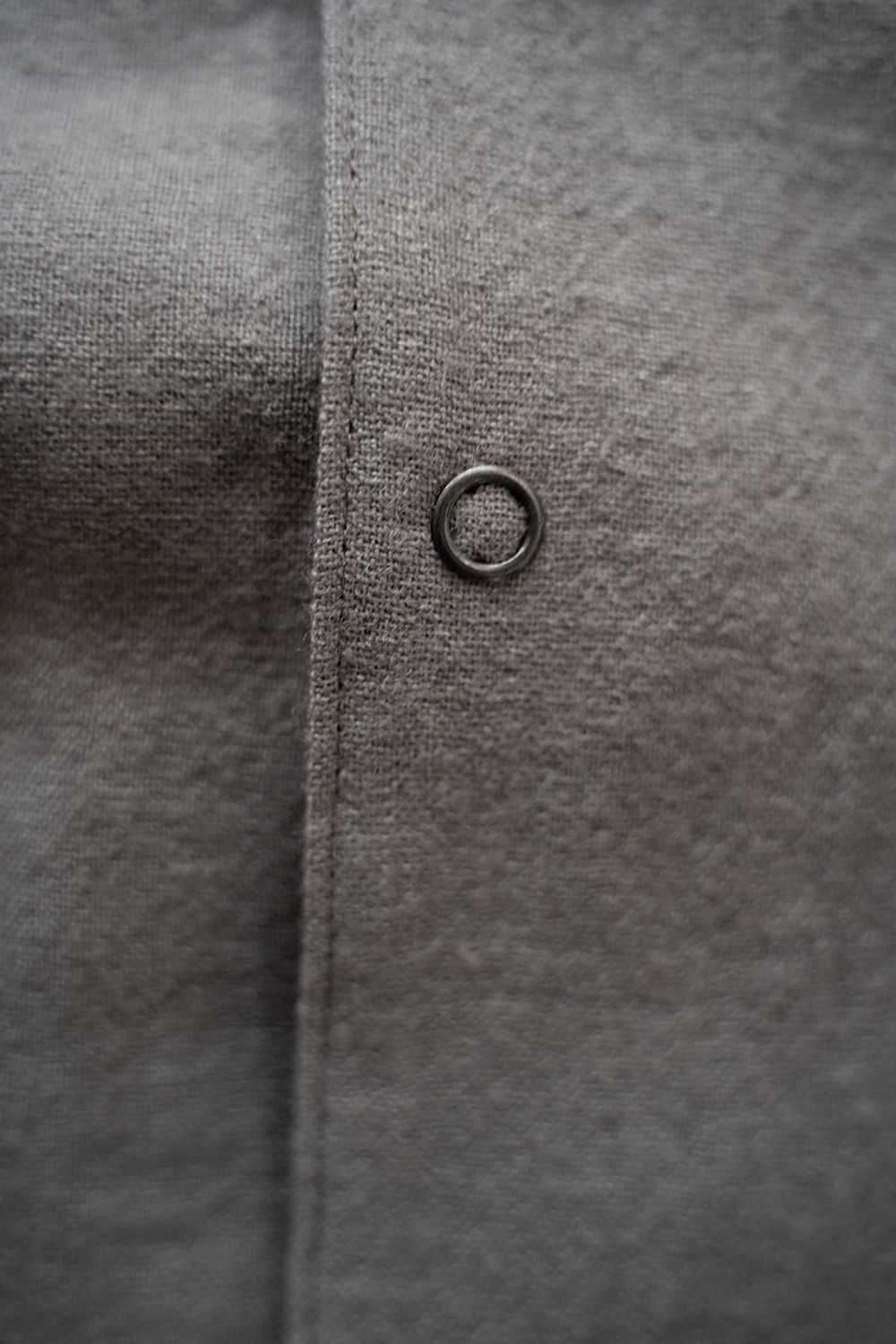 【ラスト1点】【24AW】リネン×ウールスタンドカラーブルゾン(TAUPE)