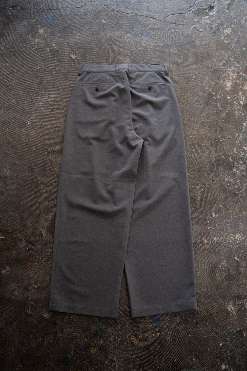【26SS】2-Tack Wide Slacks/2タックワイドスラックス(GRAY)