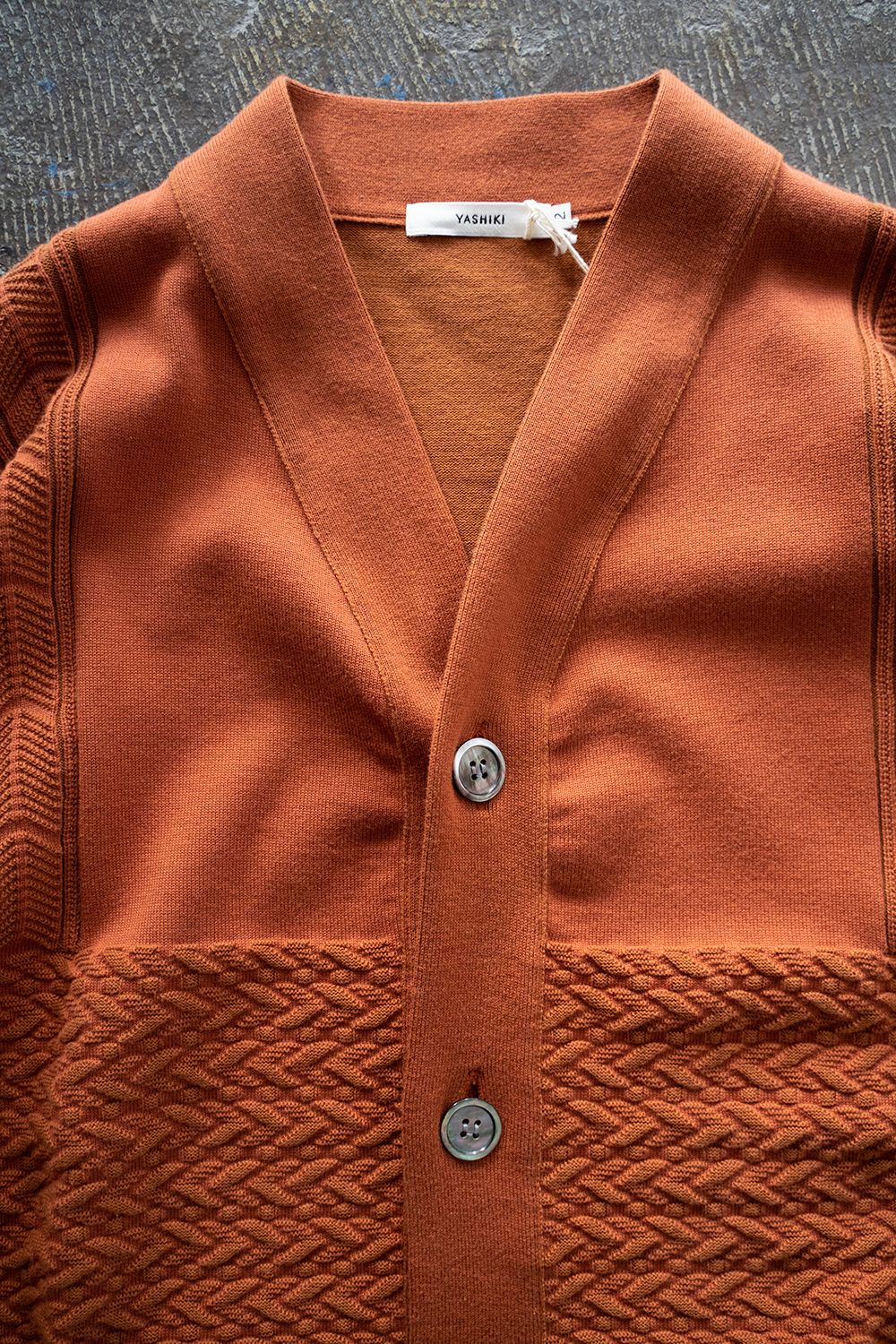 YASHIKI - 【ラスト1点】【23SS】Oun Hanten Cardigan(ORANGE) | Salty