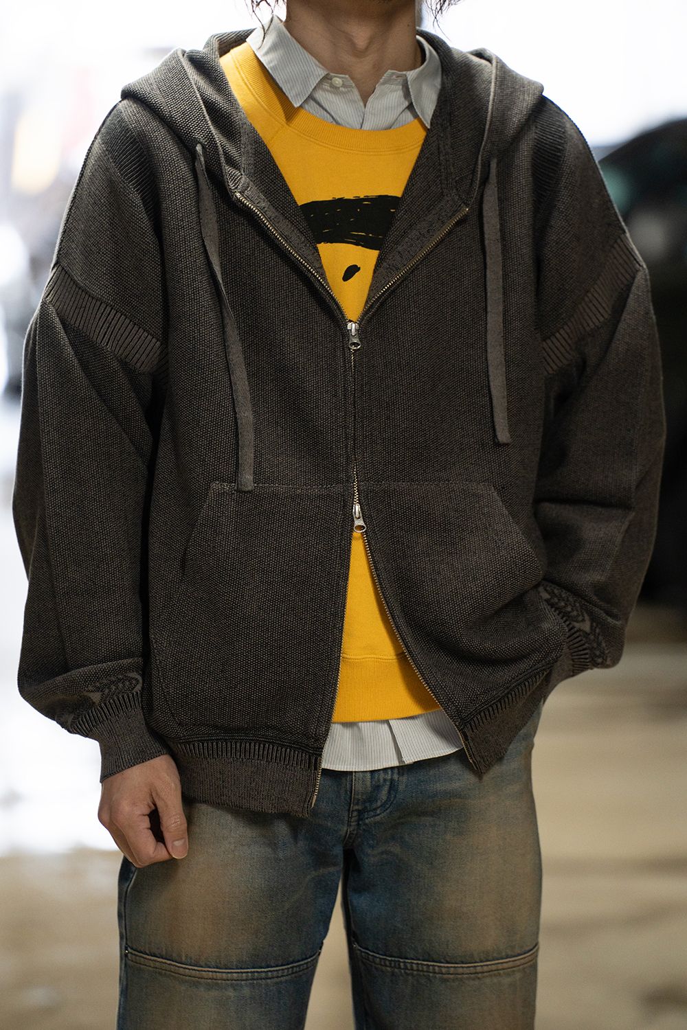 【26SS】Senshun Zip Hoodie(GREIGE)
