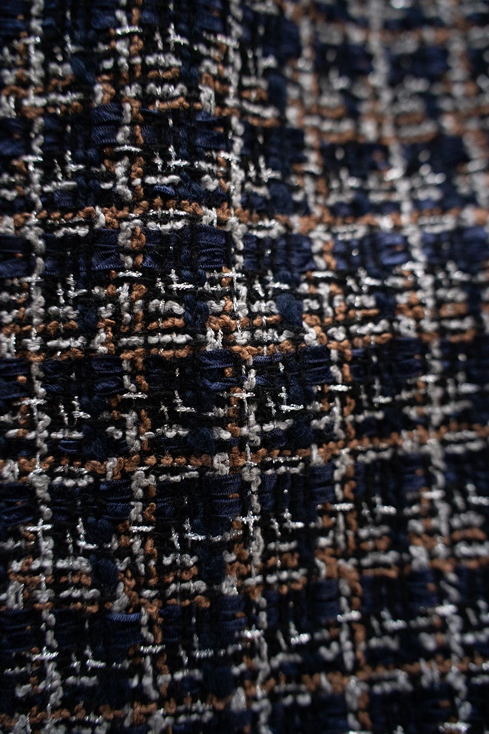 【26SS】2Tuck Wide Summer Tweed Pants/2タックワイドサマーツイードパンツ(ネイビー)