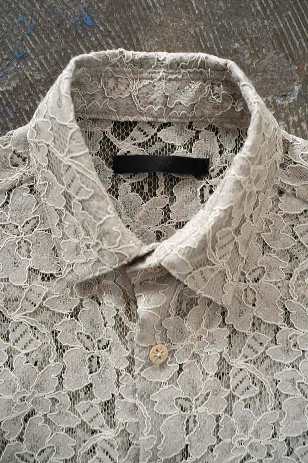 juha - 【ラスト1点】【23SS】Flower Lace L/S Shirt/フラワーレース