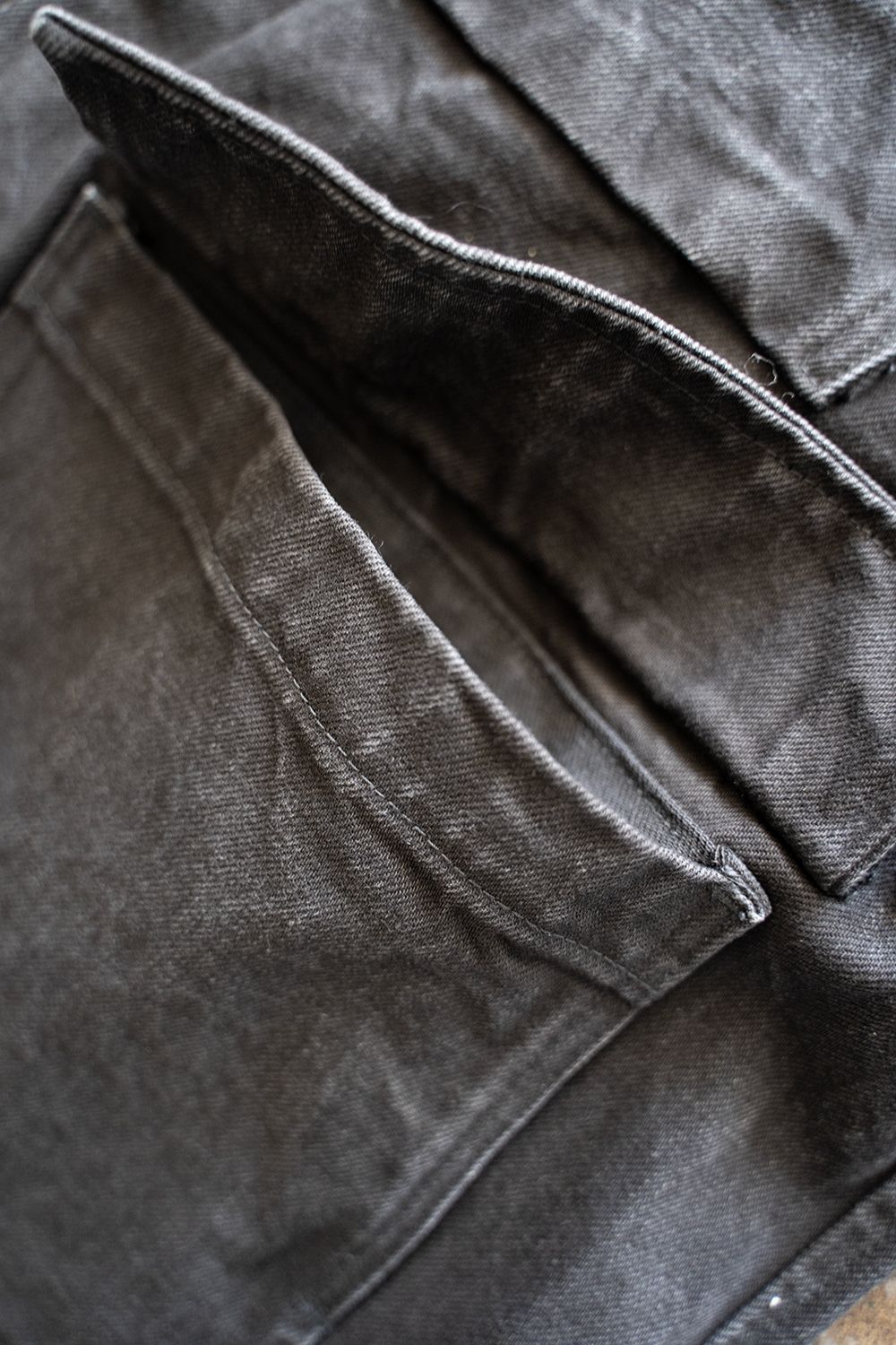 kontor - 【ラスト1点】【22AW】Denim Coverall Jacket(BLACK kontor - 【ラスト1点】【22AW】Denim Coverall Jacket(BLACK