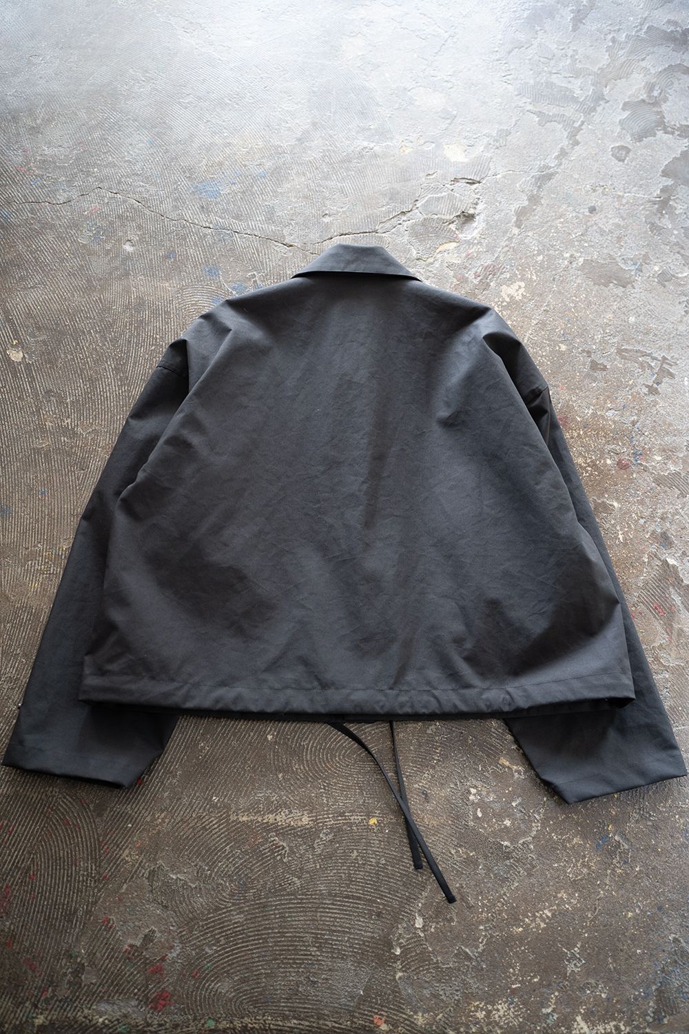 【25AW】Cotton Typewriter 2WAY Coat/コットンタイプライター2WAYコート(BLACK NAVY)