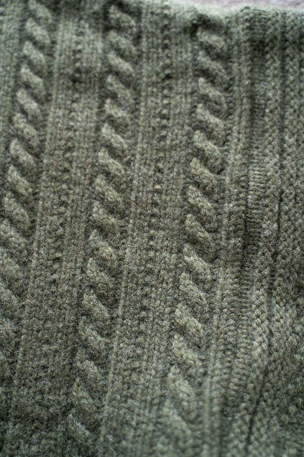 【ラスト1点】【22AW】Shizuku Curl High Neck Knit(MOSS GREEN)