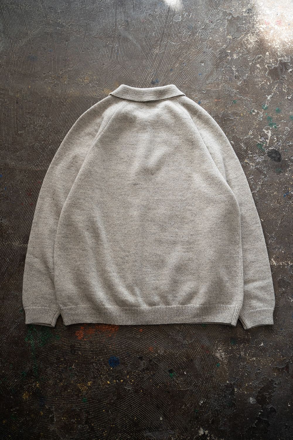 【ラスト1点】【24AW】7Gニットポロ(OATMEAL)