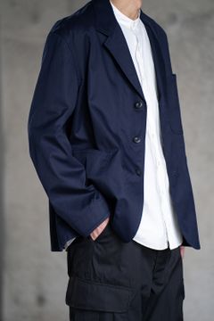 【ラスト1点】スビンコットンギャバジンジャケット(LIGHT NAVY)