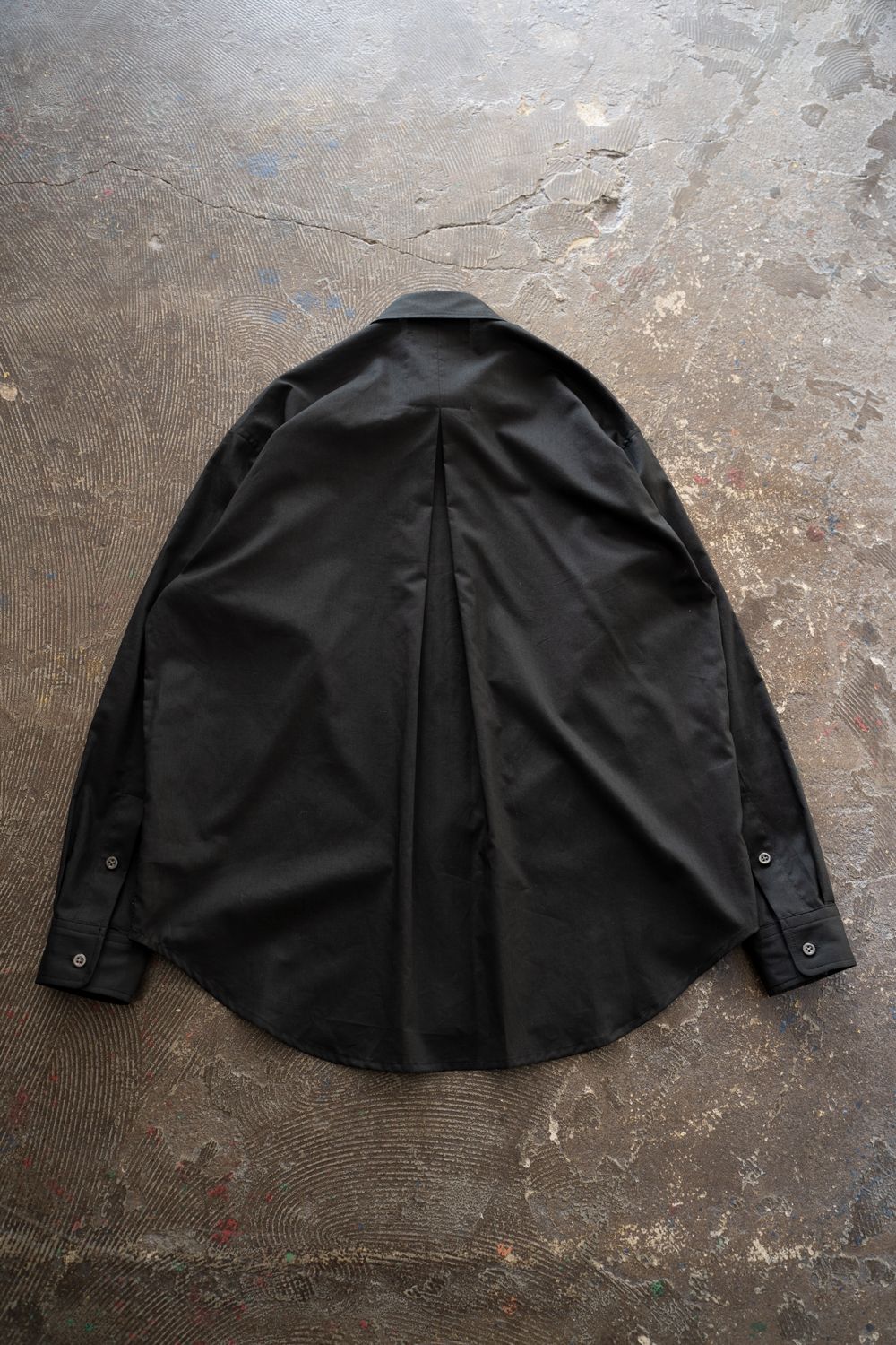 【ラスト1点】【25AW】Air Lawn L/S Shirt/エアーローンロングスリーブシャツ(BLACK)