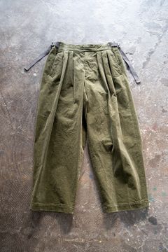 Hakama Akane Corduroy Pants/ハカマアカネコーデュロイパンツ(OLIVE)