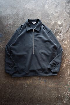 【25AW】ハーフジッププルオーバースウェット(SLATE BLUE)