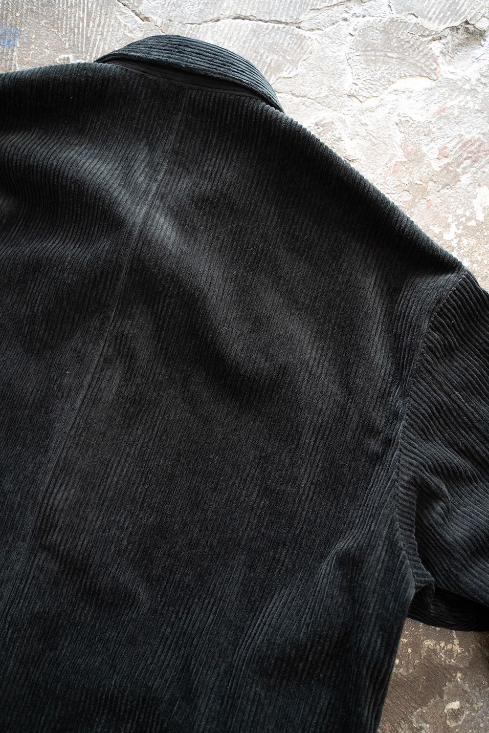 【ラスト1点】【25AW】綿×レーヨンコーデュロイシャツジャケット(BLACK)