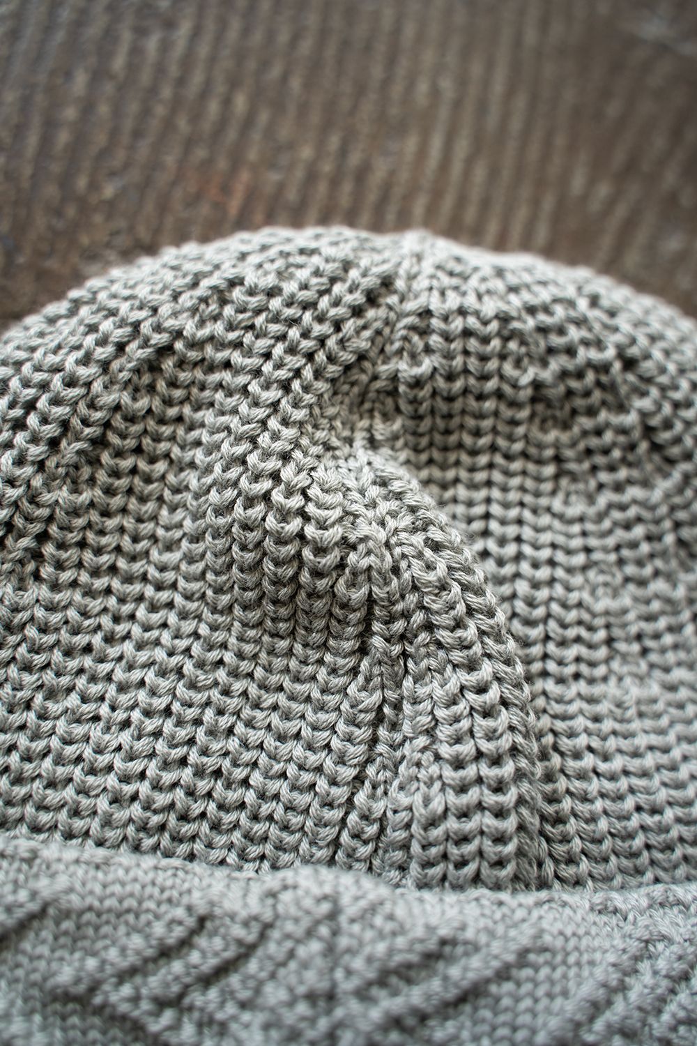 【23SS】Yagasuri Knit Cap(MOON GRAY)
