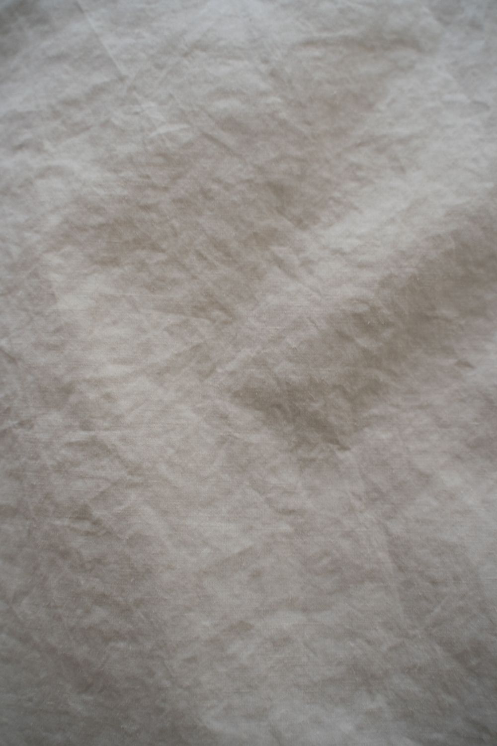 【26SS】極小襟コットン×リネンタイプライターシャツ(LIGHT BEIGE)