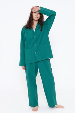 【ラスト1点】【23SS】"day"パジャマ【セットアップ】(GREEN×BLACK)