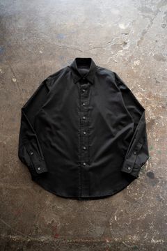 【ラスト1点】【25AW】Air Lawn L/S Shirt/エアーローンロングスリーブシャツ(BLACK)