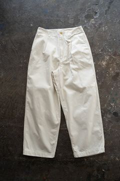 【ラスト1点】【23SS】コットンドリルワイドパンツ(ECRU)