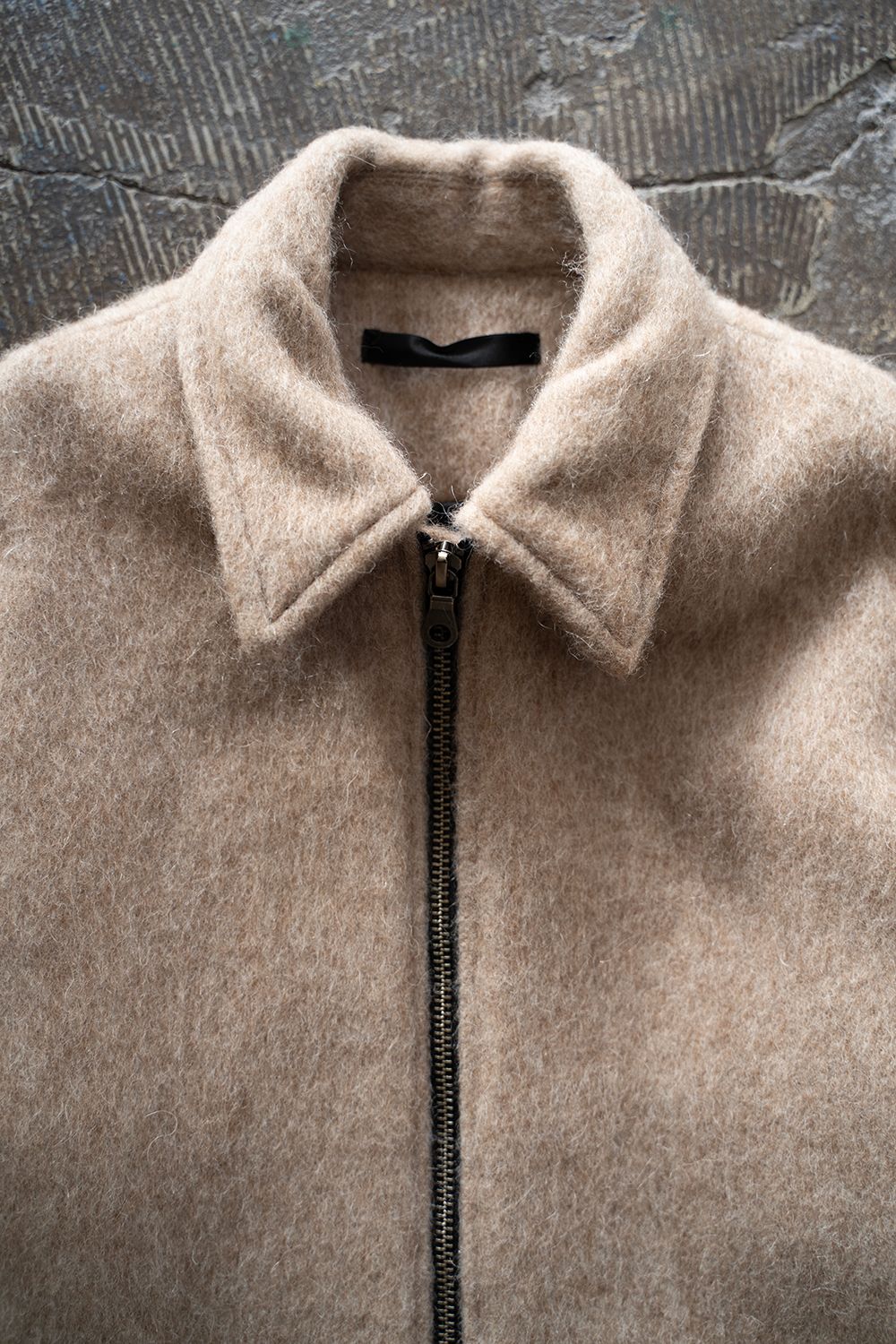 【25AW】Mohair Shaggy Zip Jacket/モヘアシャギージップジャケット(BEIGE)