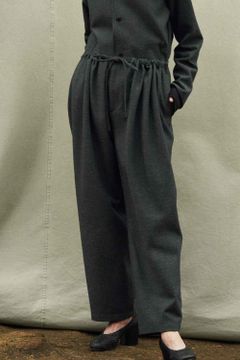 【ラスト1点】【20AW】C/W Herringbone Gathered Pants(GRAY)