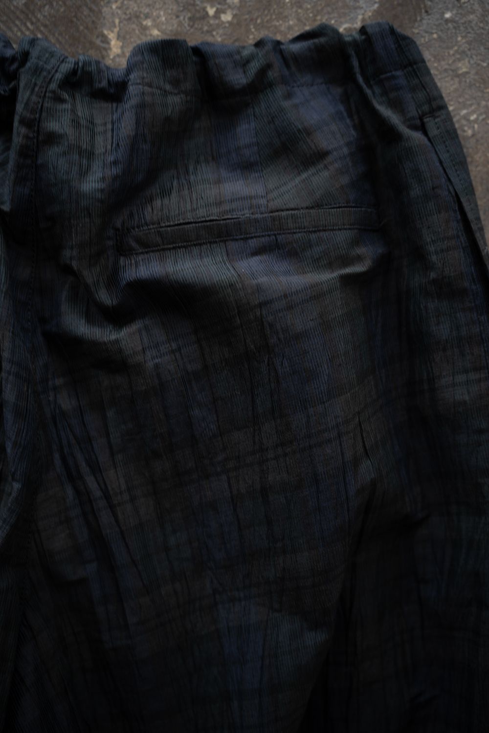 【26SS】C/LI/PE Washer Lounge PT/コットンリネンポリエステルワッシャーラウンジパンツ(NAVY)