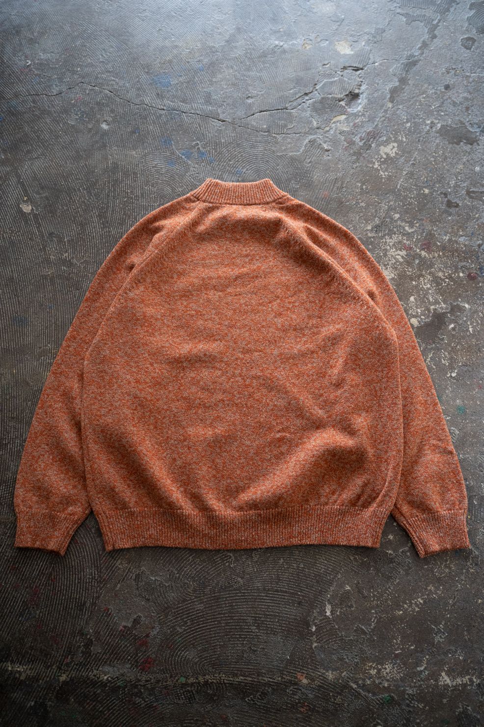 【ラスト1点】【25AW】モックネックメランジニット(MELANGE ORANGE)