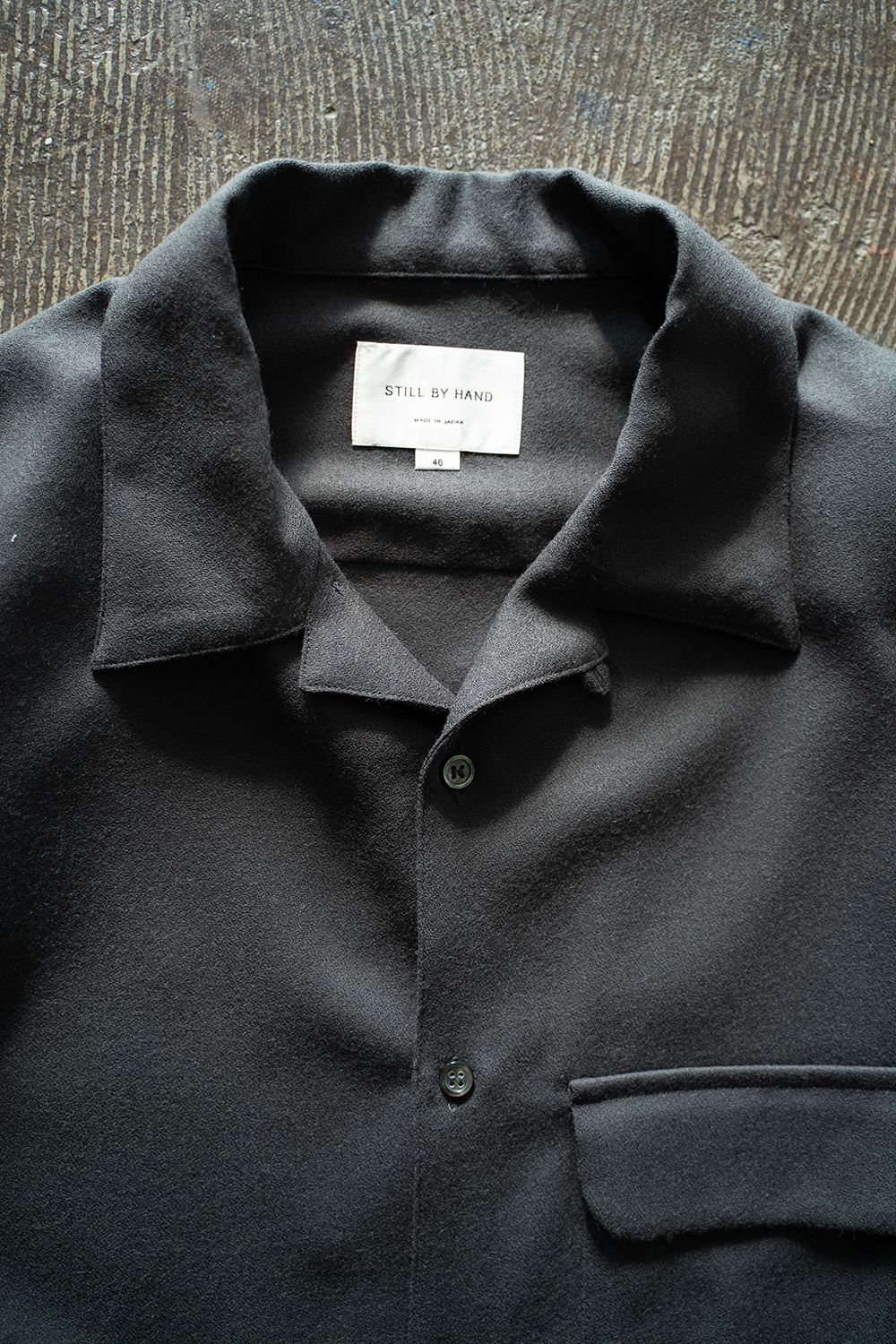 【ラスト1点】【25AW】ウールアムンゼンシャツ(CHARCOAL)