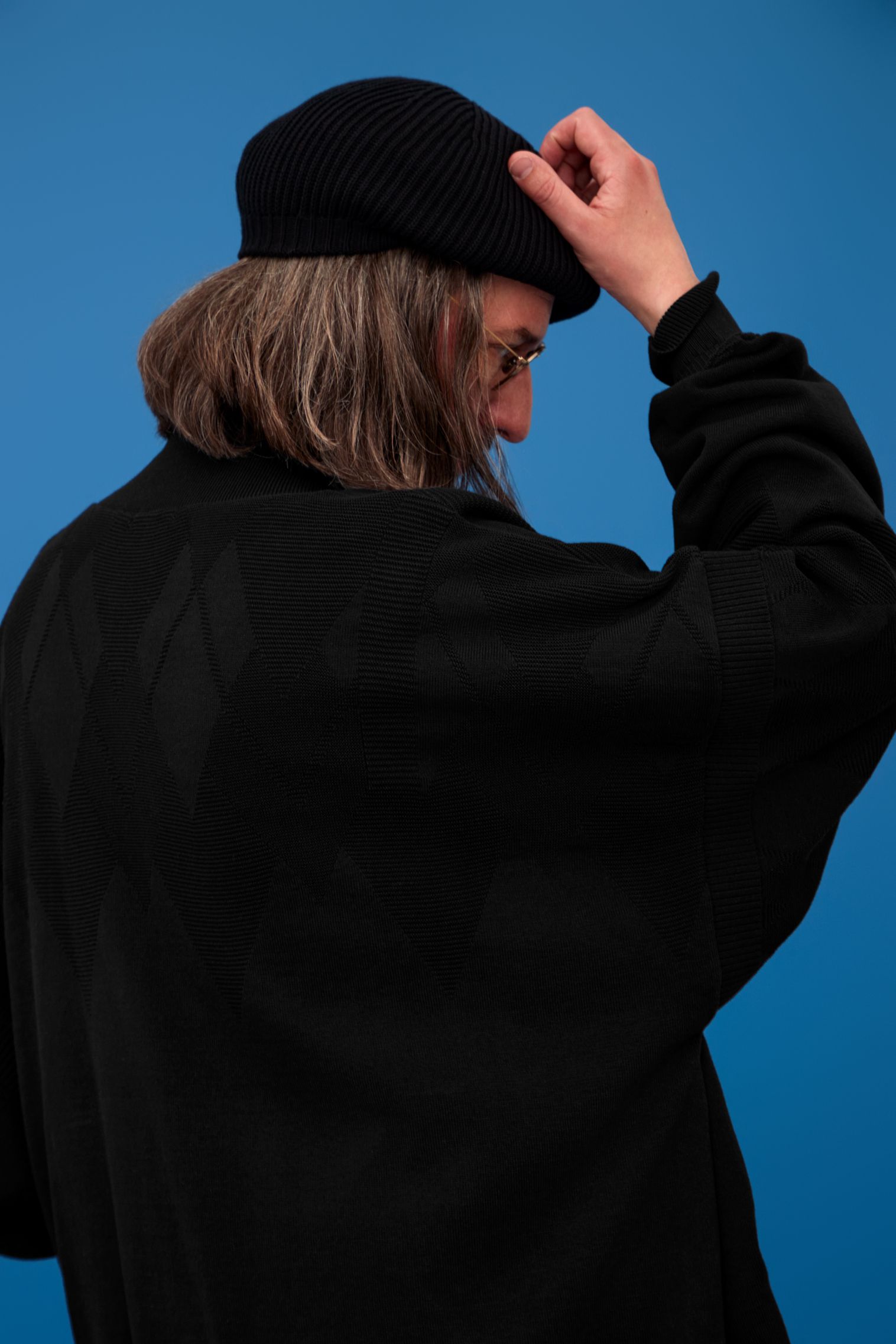 YASHIKI - 【25SS】Seika Knit Blouson(BLACK) | Salty