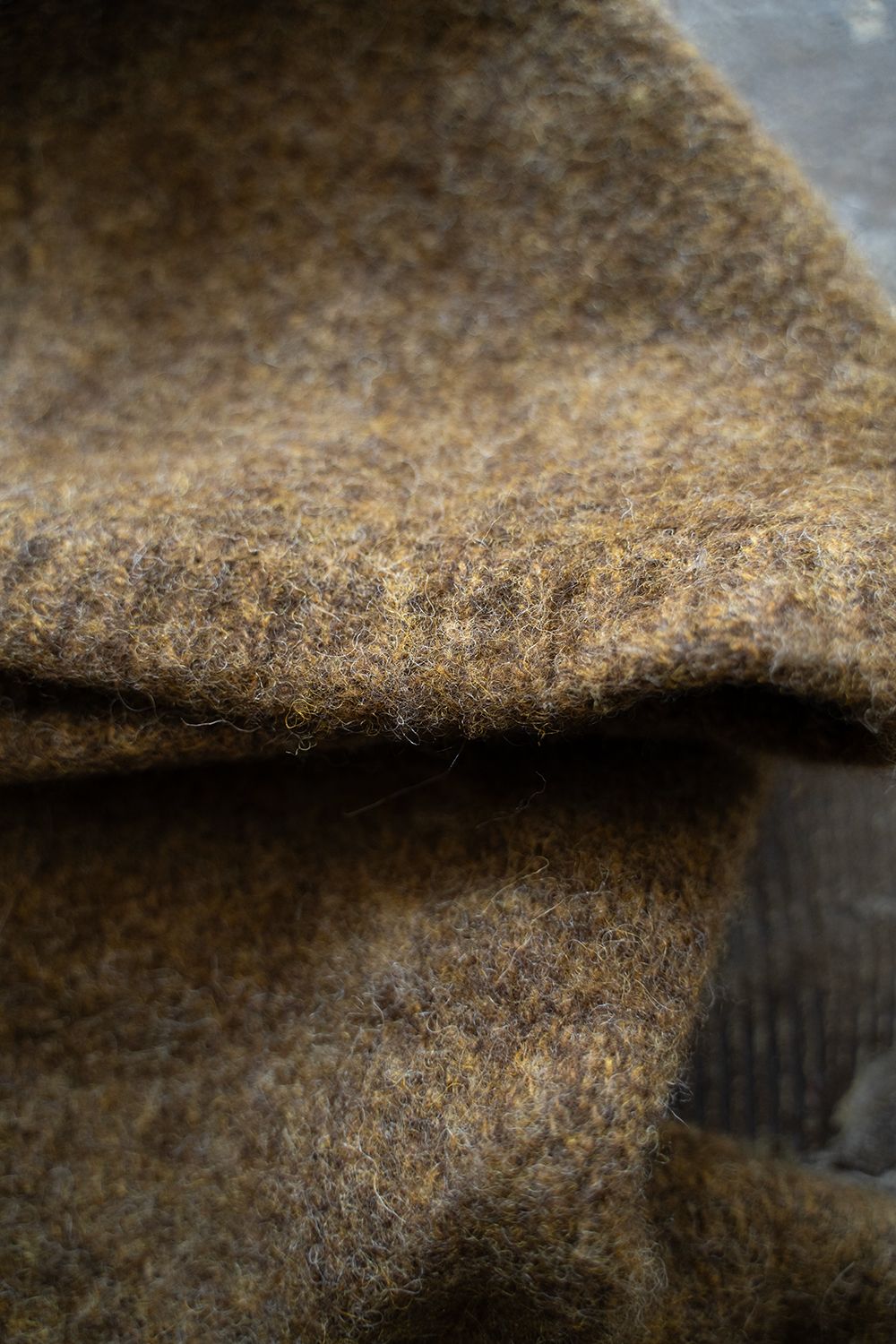 slopeslow - 【ラスト1点】brushed yak/Shetland wool hoodie slopeslow - 【ラスト1点】brushed yak/Shetland wool hoodie