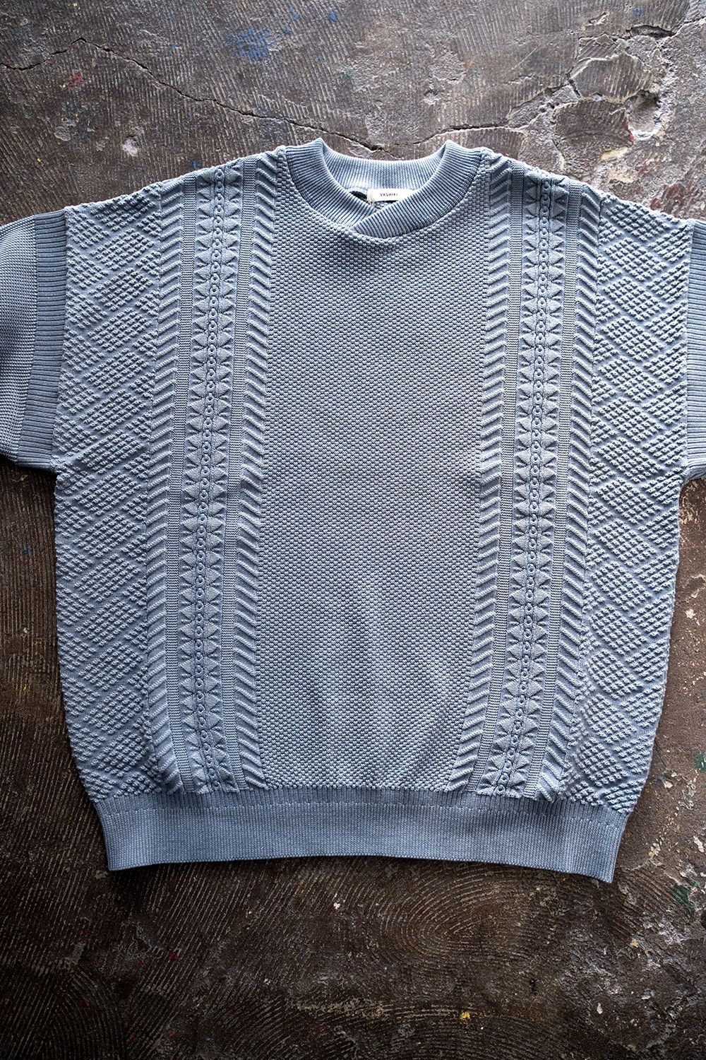 YASHIKI - 【ラスト1点】【22SS】Funaato Knit(PALE BLUE) | Salty