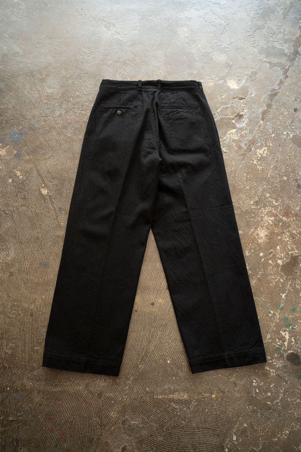 【ラスト1点】【25AW】Black Twill Trousers(BLACK)