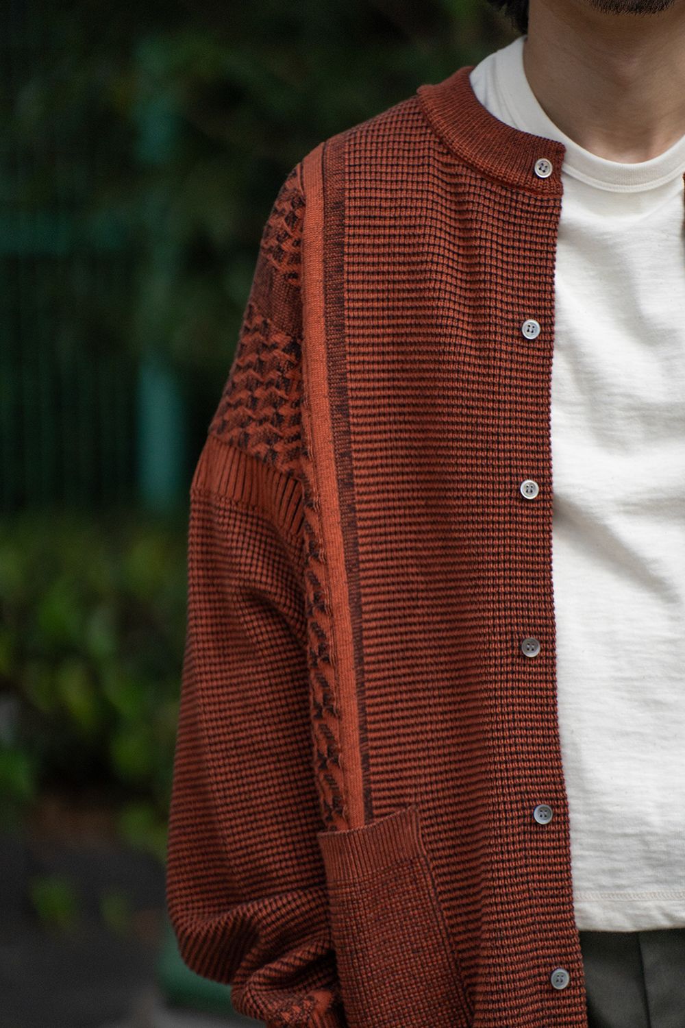 YASHIKI - 【ラスト1点】【24AW】Tasogare Cardigan(ORANGE) | Salty