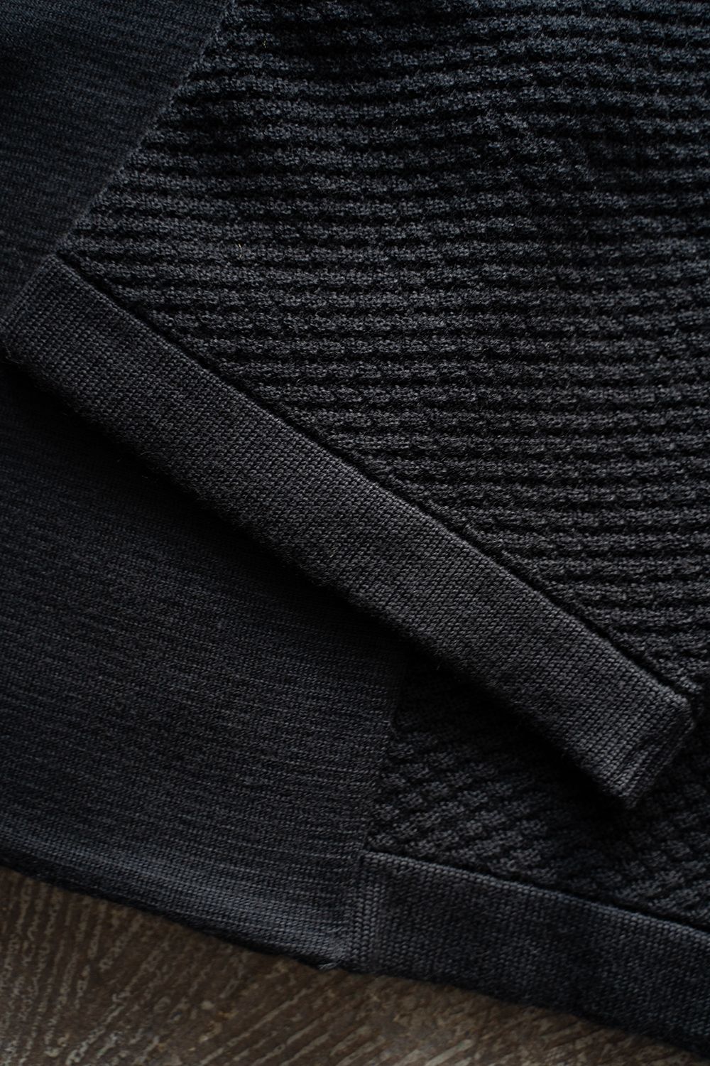 Arare Double Knit Coat(BLACK)