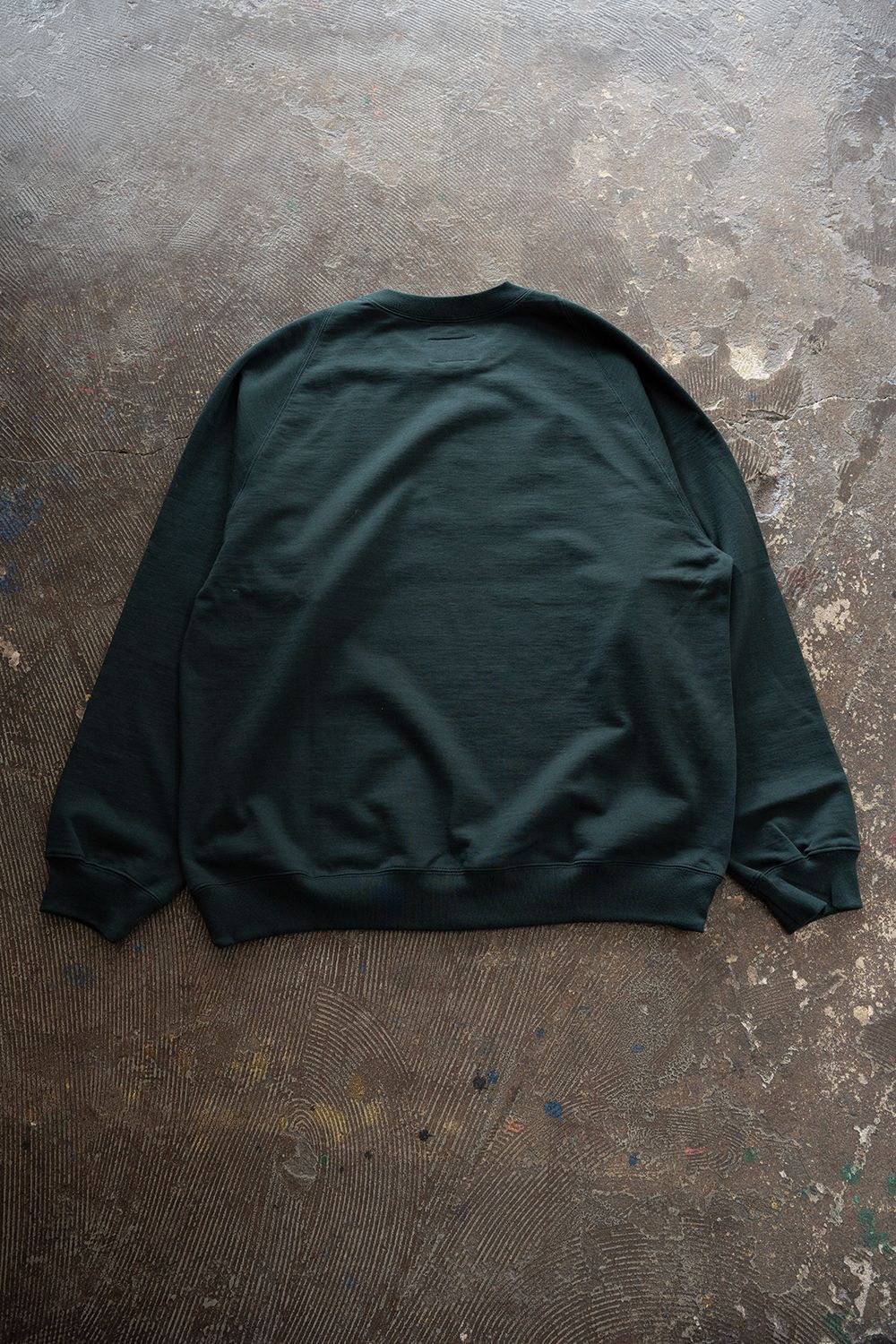 【26AW】ラグランスリーブプルオーバースウェット(GREEN)